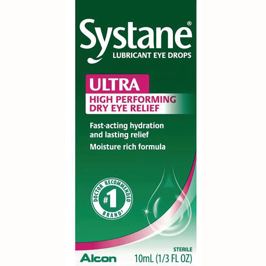 ACN011 | Systane Ultra Lubricant Eye Drops box, high performing dry eye relief, 10 mL (1/3 fl oz) - Thumbnail