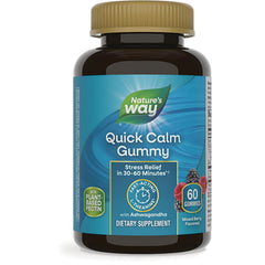 NW1059 | Nature's Way Quick Calm Gummy bottle, mixed berry flavor, 60 gummies dietary supplement