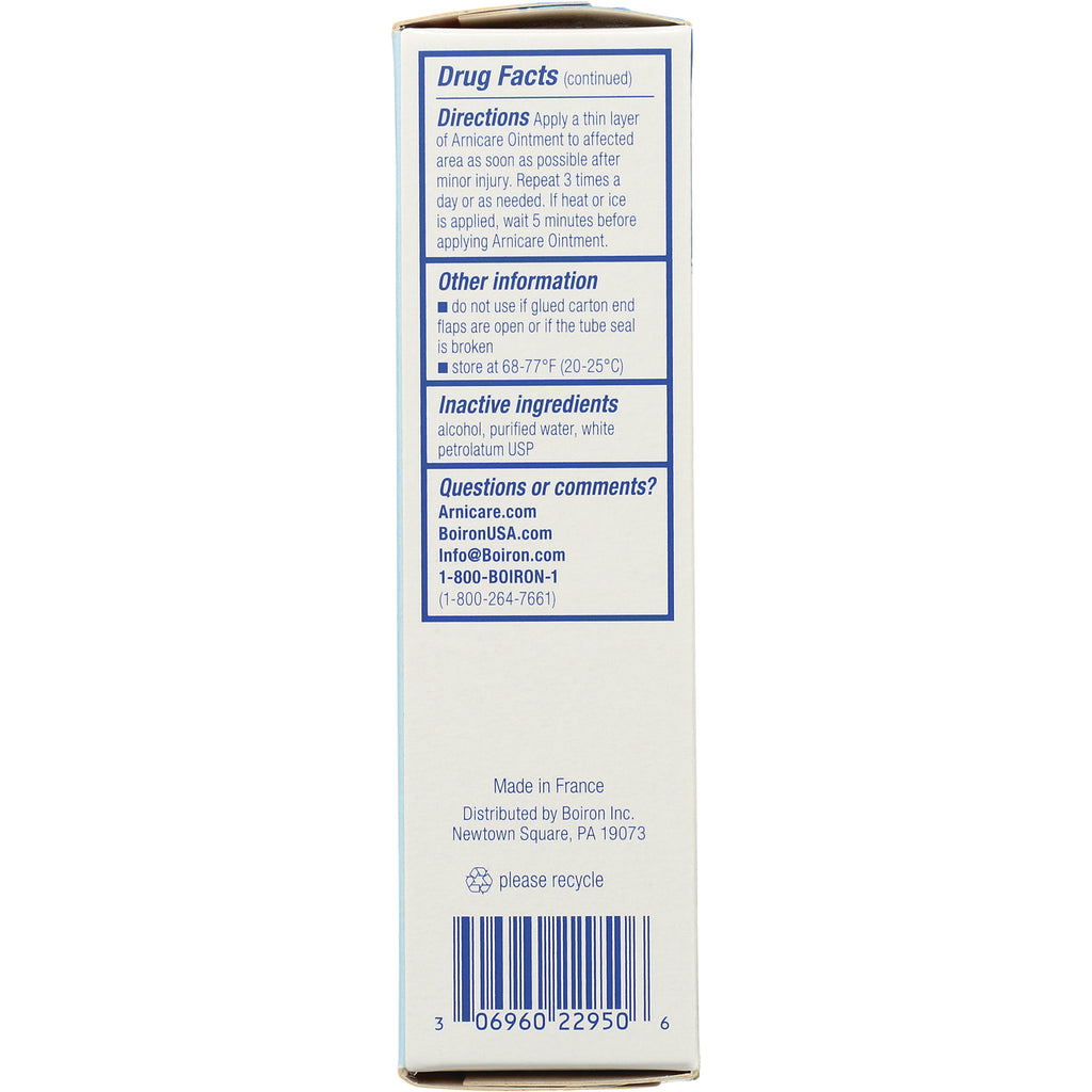 BRN016 | back panel showing drug facts, directions, inactive ingredients, contact information and barcode - Thumbnail