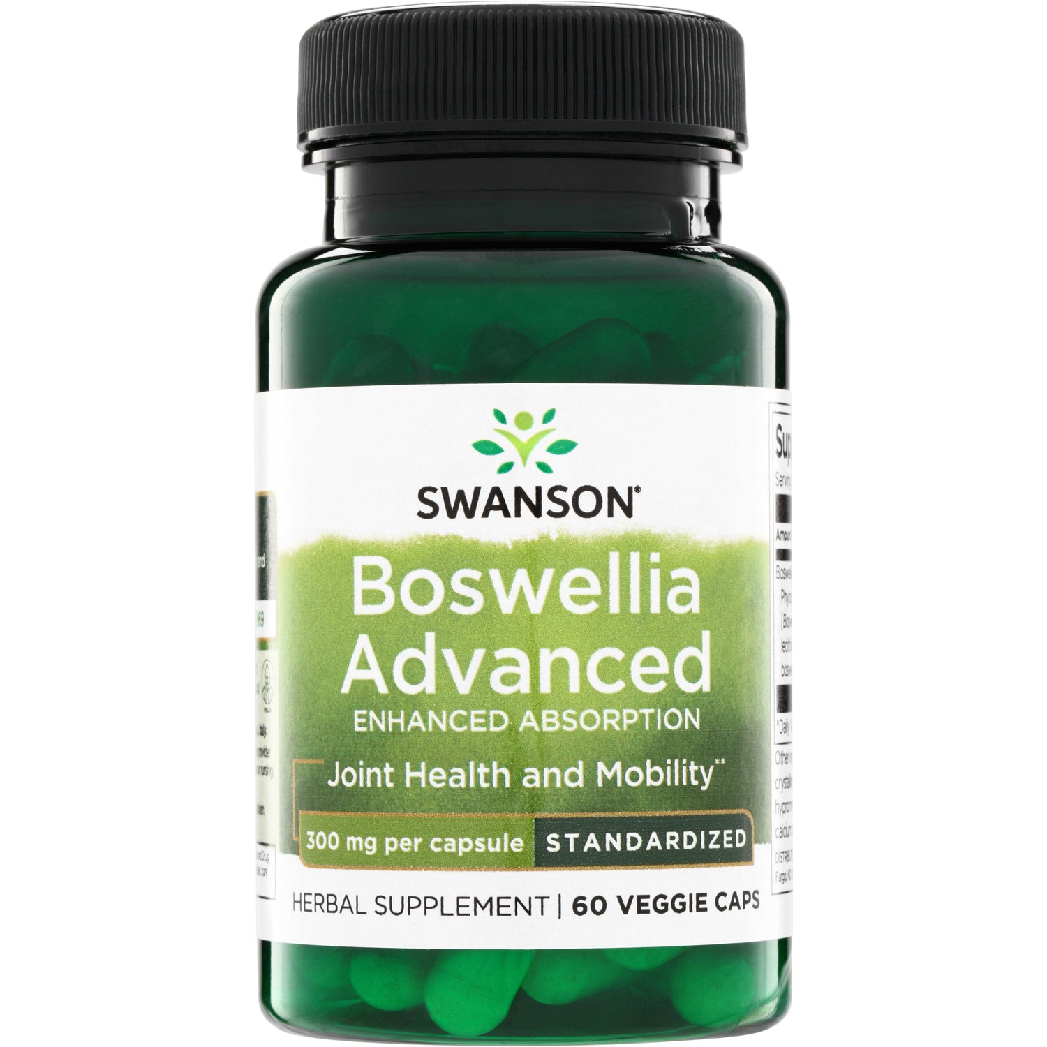 SWU791 | Swanson Boswellia Advanced, enhanced absorption, Joint Health and Mobility, 300 mg, 60 veggie caps