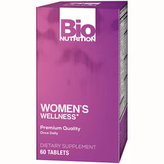 BNN080 | Bio Nutrition Women's Wellness dietary supplement box front, purple packaging, 60 tablets