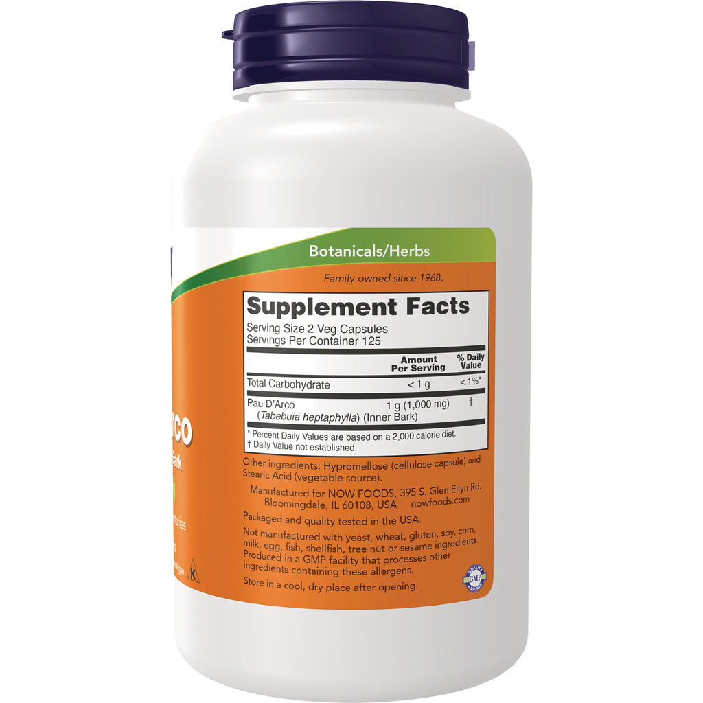 NWF563 | back label showing Supplement Facts panel and ingredient text on a white bottle with purple cap - Thumbnail