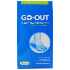 MAV009 | GO-OUT Daily Maintenance supplement blue front box with foot illustration and 90 capsules