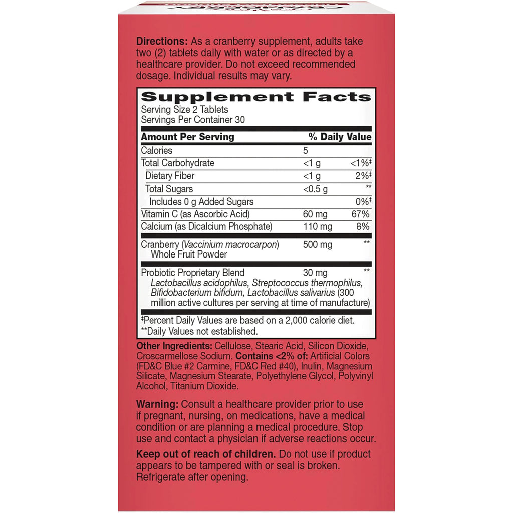CNT271 | back of red supplement box showing Supplement Facts panel, directions, ingredients, and warnings - Thumbnail