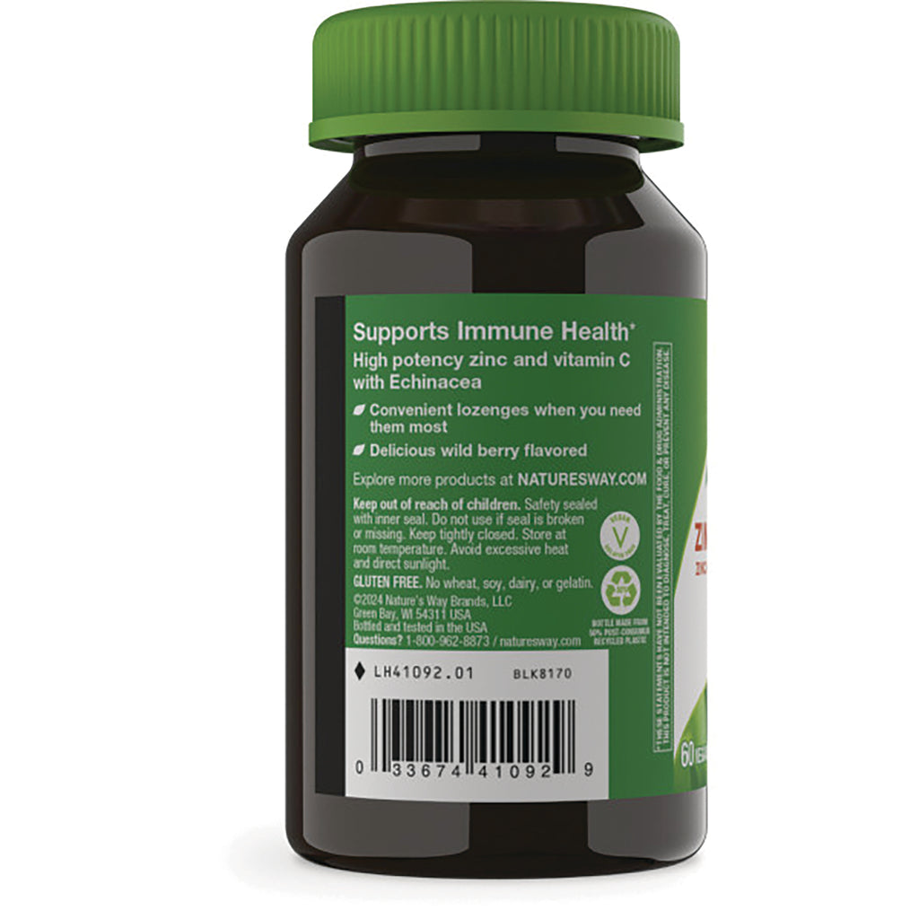 NW594 | back label of brown supplement bottle reading Supports Immune Health with barcode and directions - Thumbnail