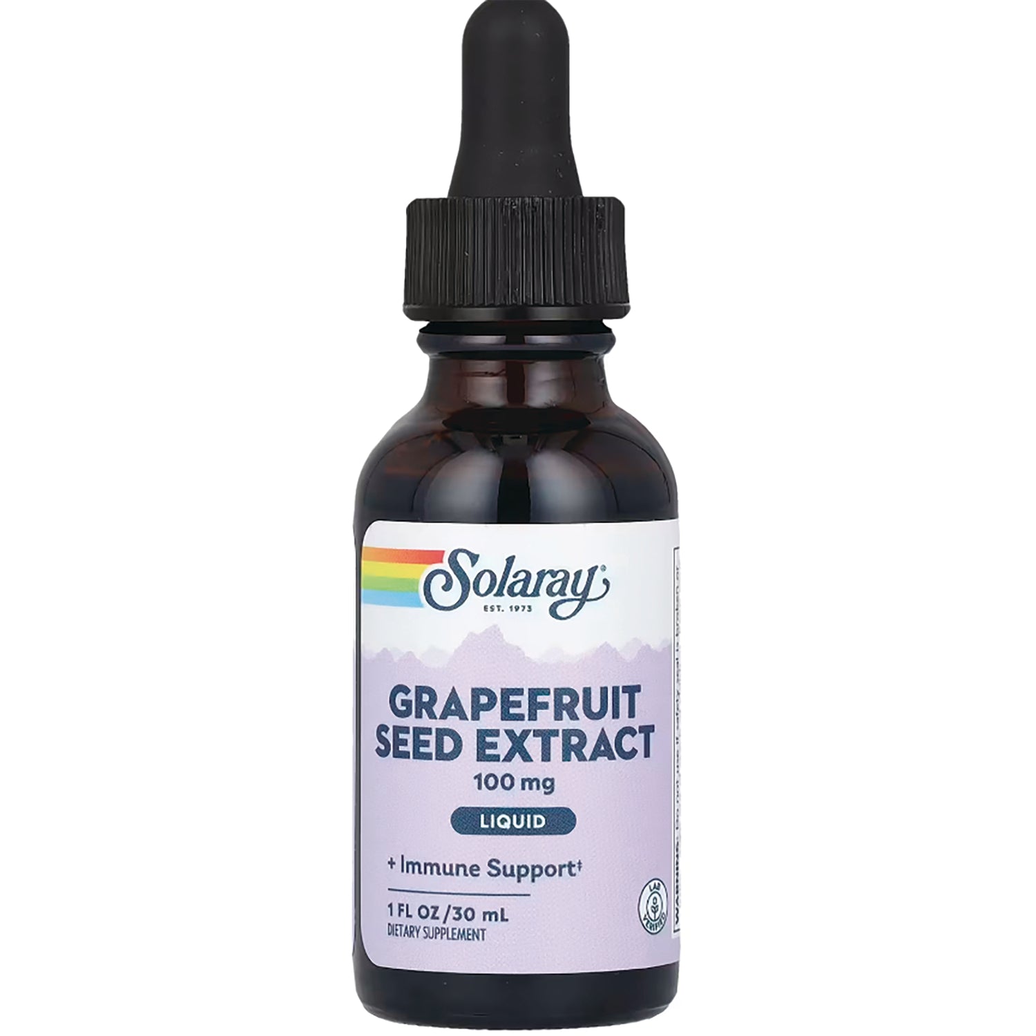 SLR433 | Solaray Grapefruit Seed Extract 100 mg liquid dropper bottle, 1 fl oz