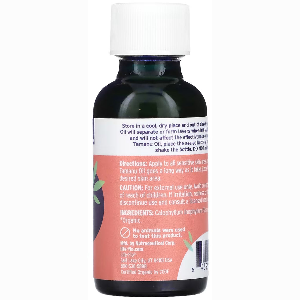 LFH028 | Back label of dark glass bottle showing directions, caution, ingredients, and barcode - Thumbnail