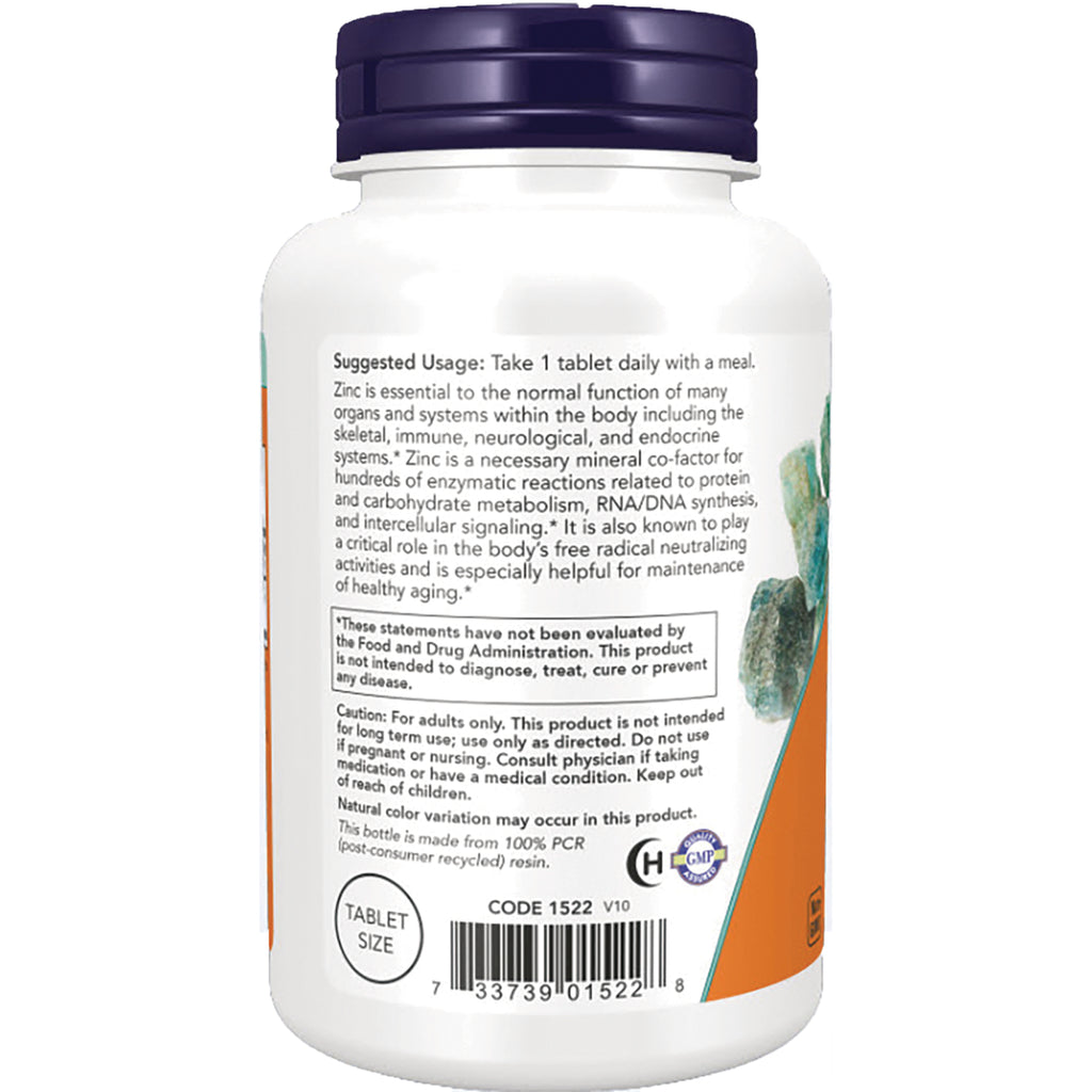 NWF786 | back label of white supplement bottle showing suggested usage, caution, and barcode - Thumbnail
