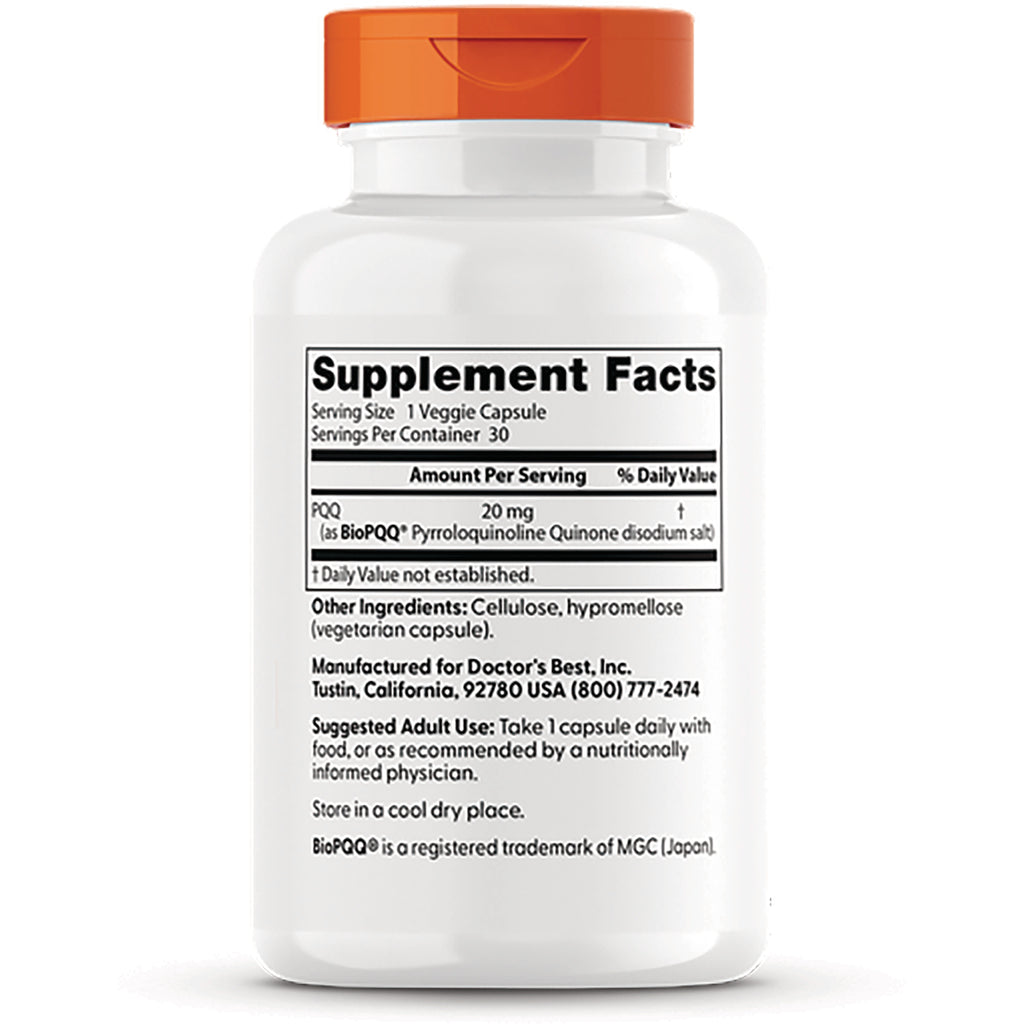 DB208 | back label showing Supplement Facts panel, ingredients, suggested use, and manufacturer info on white bottle - Thumbnail