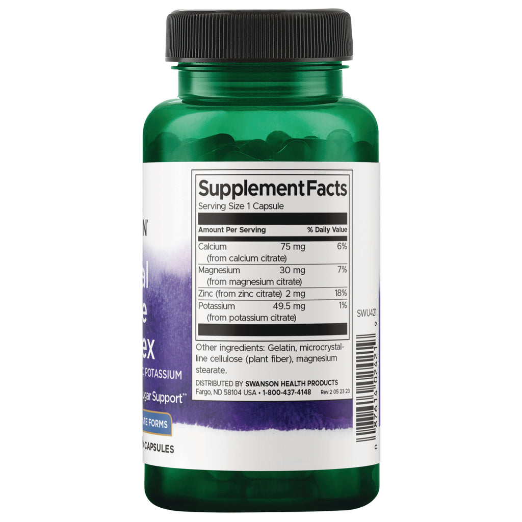 SWU421 | Back label with supplement facts and serving information - Thumbnail