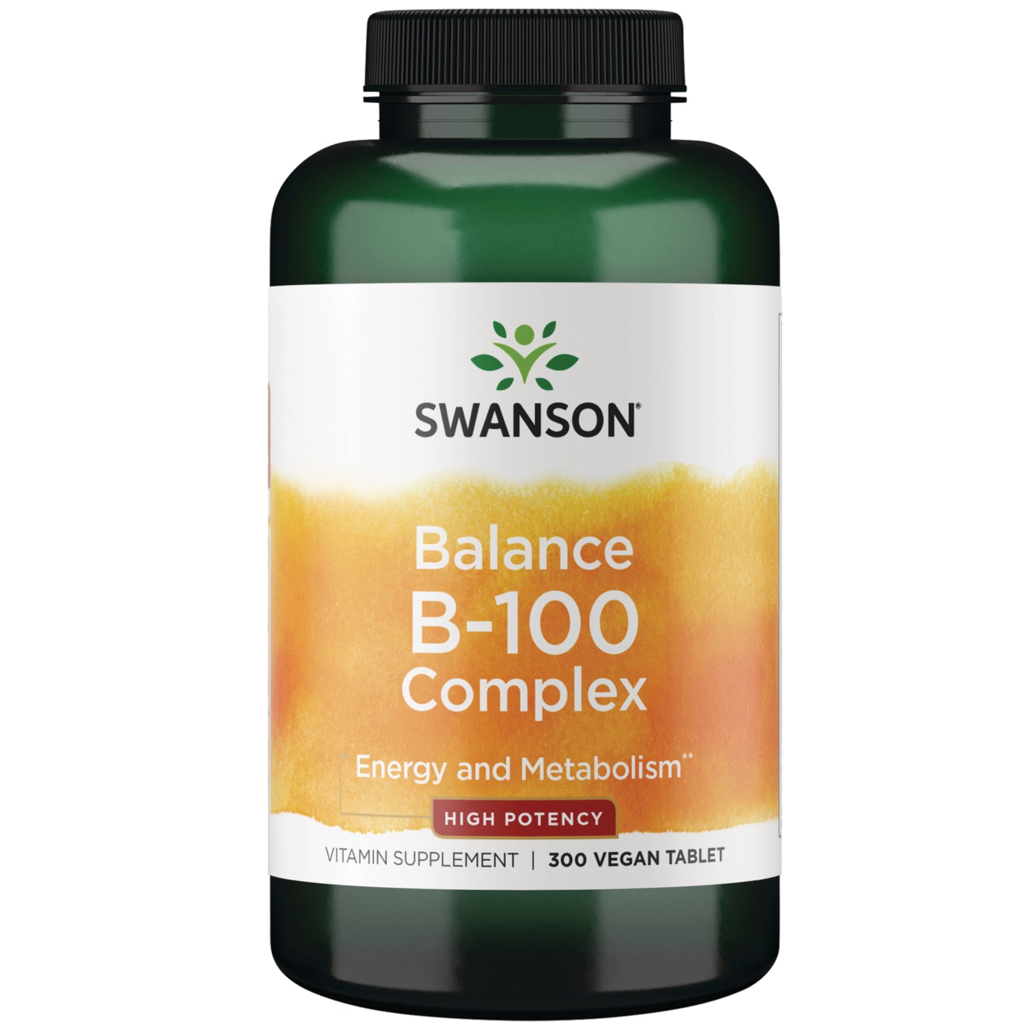 SW1971 | Swanson Balance B-100 Complex, Energy and Metabolism, High Potency, 300 vegan tablets