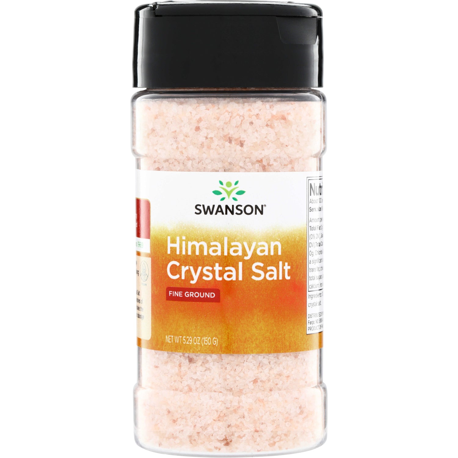 SWU402 | Swanson Himalayan Crystal Salt Fine Ground, 5.29 oz (150 g) shaker bottle