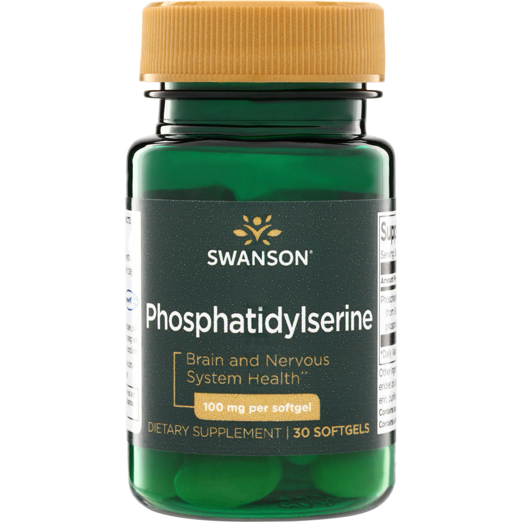 SWU125 | Swanson Phosphatidylserine, Brain and Nervous System Health, 100 mg per softgel, 30 softgels - Thumbnail