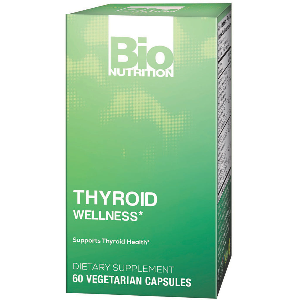 BNN065 | Green Bio Nutrition Thyroid Wellness box front showing dietary supplement 60 vegetarian capsules - Thumbnail