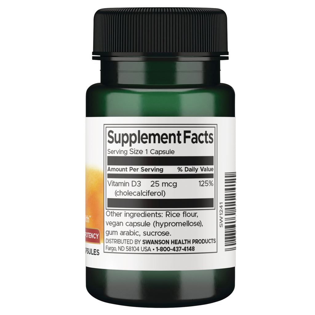 SW1241 | Back label with Supplement Facts - Thumbnail