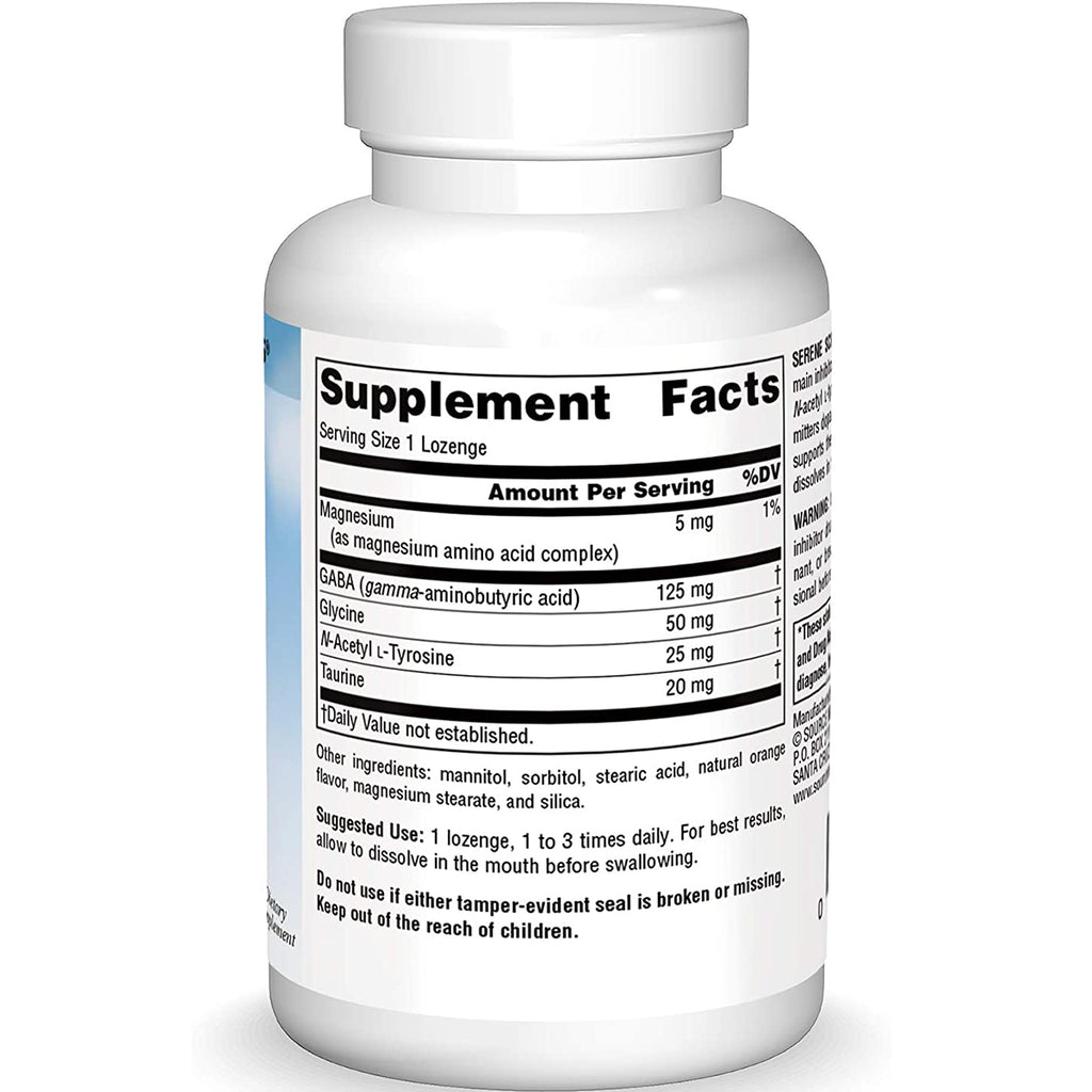 SN111 | Back label with Supplement Facts panel and ingredients list - Thumbnail