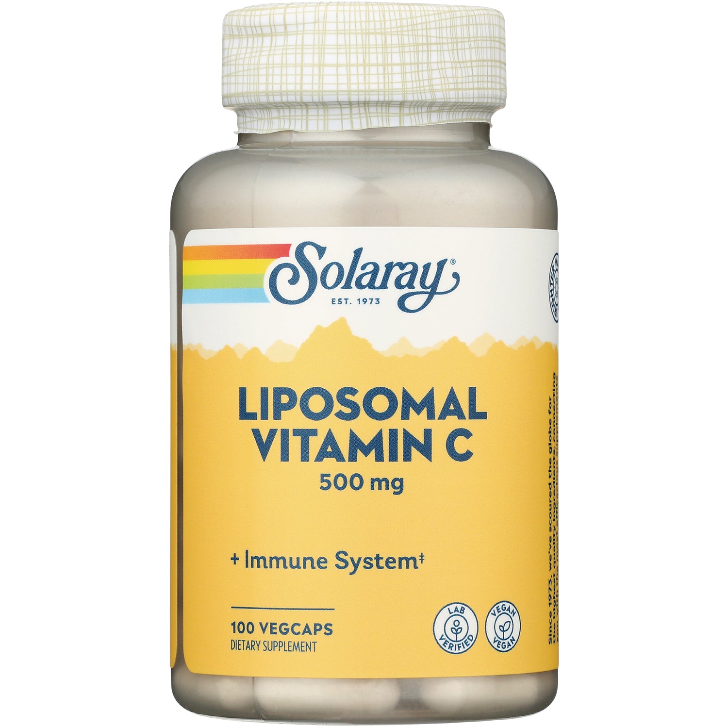 SLR450 | Solaray Liposomal Vitamin C 500 mg supplement, Immune System, 100 vegcaps