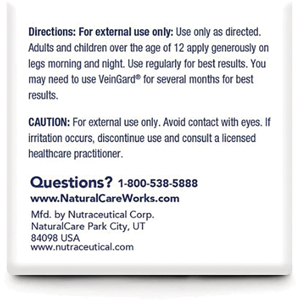 NAC40 | back panel with directions, caution, and contact info for NaturalCareWorks including phone 1-800-538-5888 - Thumbnail