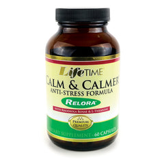 LFT028 | LifeTime Calm & Calmer anti-stress formula Relora bottle, 60 capsules