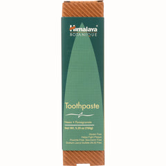 HHH037 | Himalaya Botanique toothpaste box front labeled Toothpaste Neem  Pomegranate Net Wt. 5.29 oz (150g)