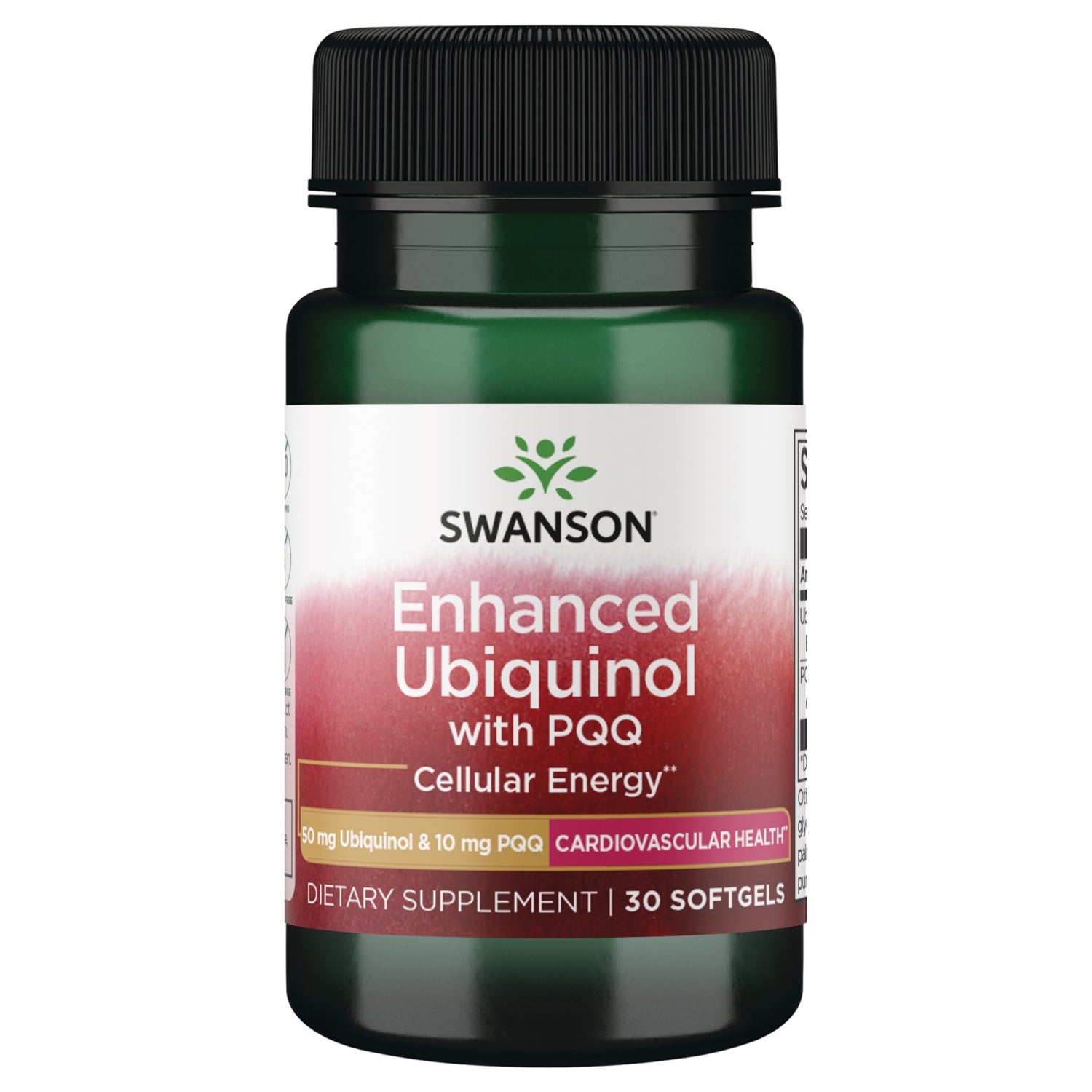 SWU1116 | Swanson Enhanced Ubiquinol with PQQ softgels, 30-count bottle