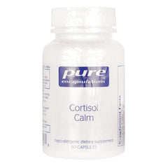 PRN163 | Pure Encapsulations Cortisol Calm white supplement bottle with front label showing 60 CAPSULES