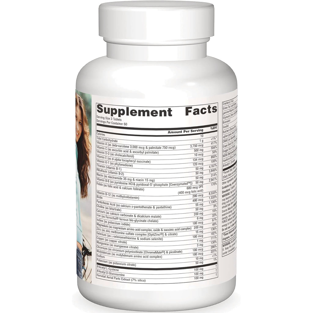 SN632 | Supplement bottle back label with Supplement Facts panel - Thumbnail
