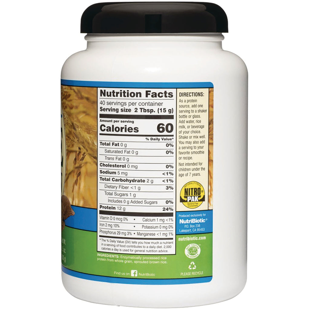 NUB005 | back label showing Nutrition Facts panel with Calories 60 and serving size 2 Tbsp (15 g) - Thumbnail