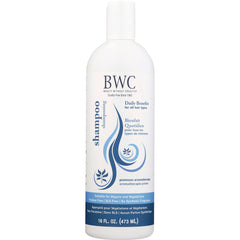 BWC090 | BWC Daily Benefits shampoo white 16 fl oz bottle with blue swirled label design