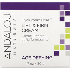 ADN032 | Andalou Naturals Hyaluronic DMAE Lift & Firm Cream, Age Defying, 1.7 oz / 50 g