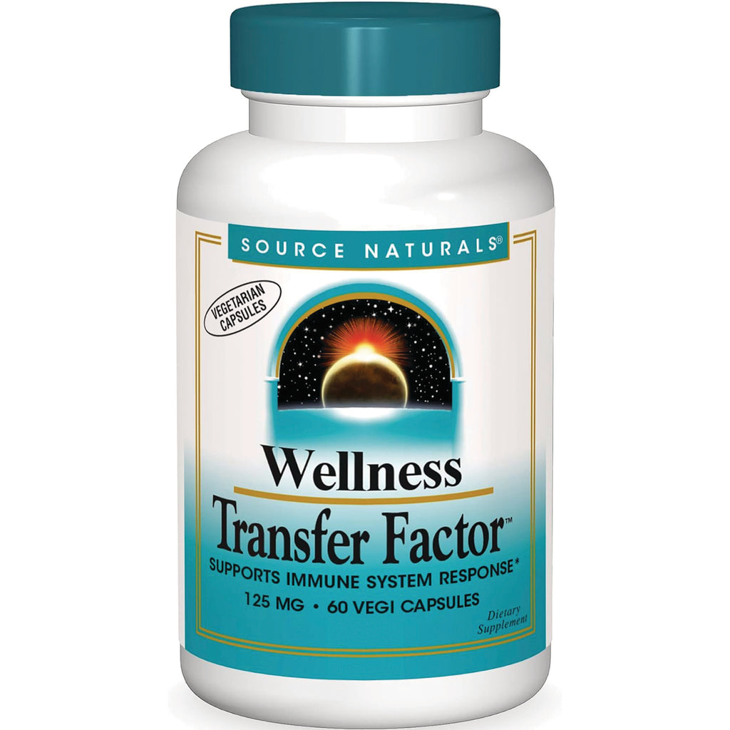 SN607 | Source Naturals Wellness Transfer Factor 125 mg, 60 vegetarian capsules - Thumbnail
