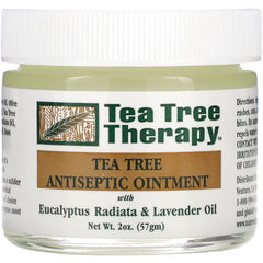 TTT010 | Tea Tree Therapy Tea Tree Antiseptic Ointment jar with Eucalyptus Radiata & Lavender Oil, 2 oz