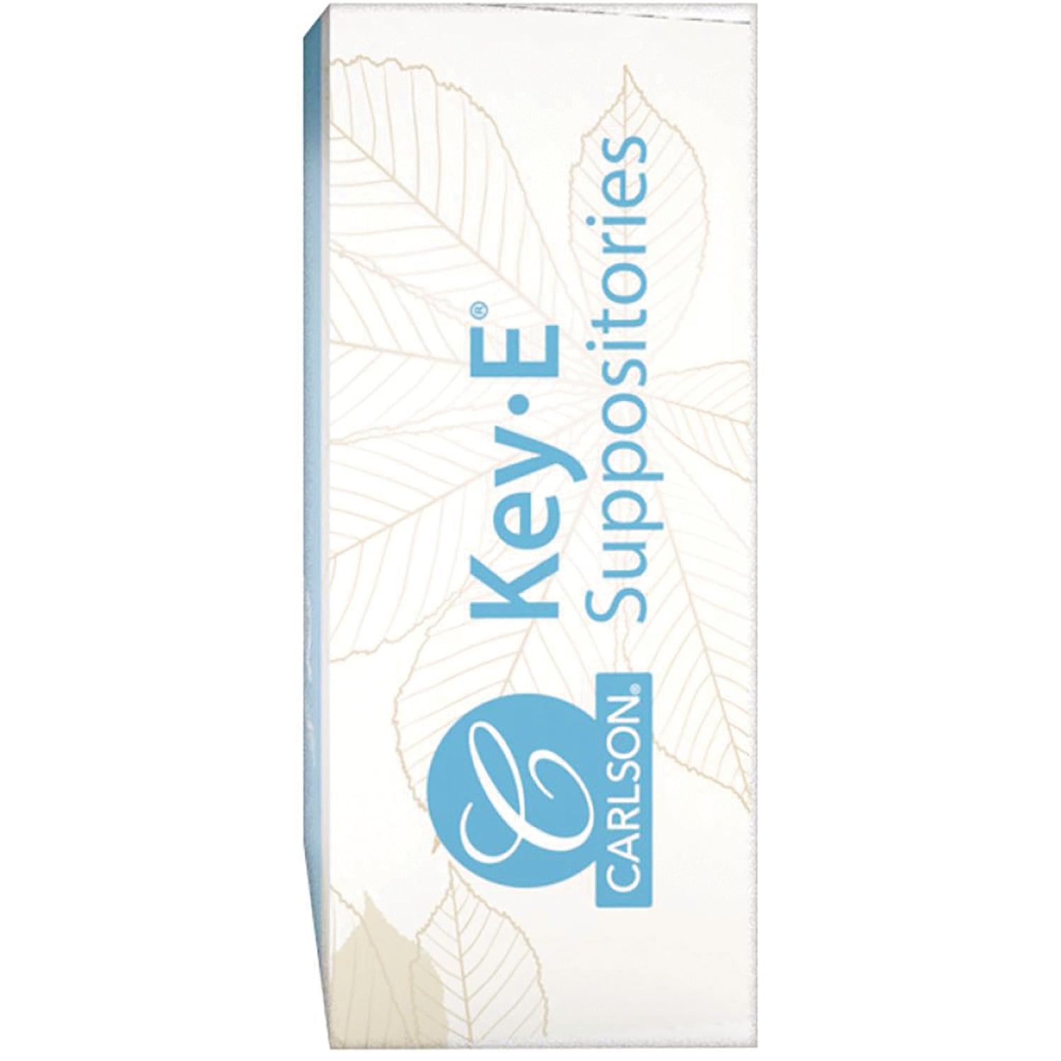 CSN223 | vertical product infographic of KeyE Supportories box with Carlson logo and faint leaf background