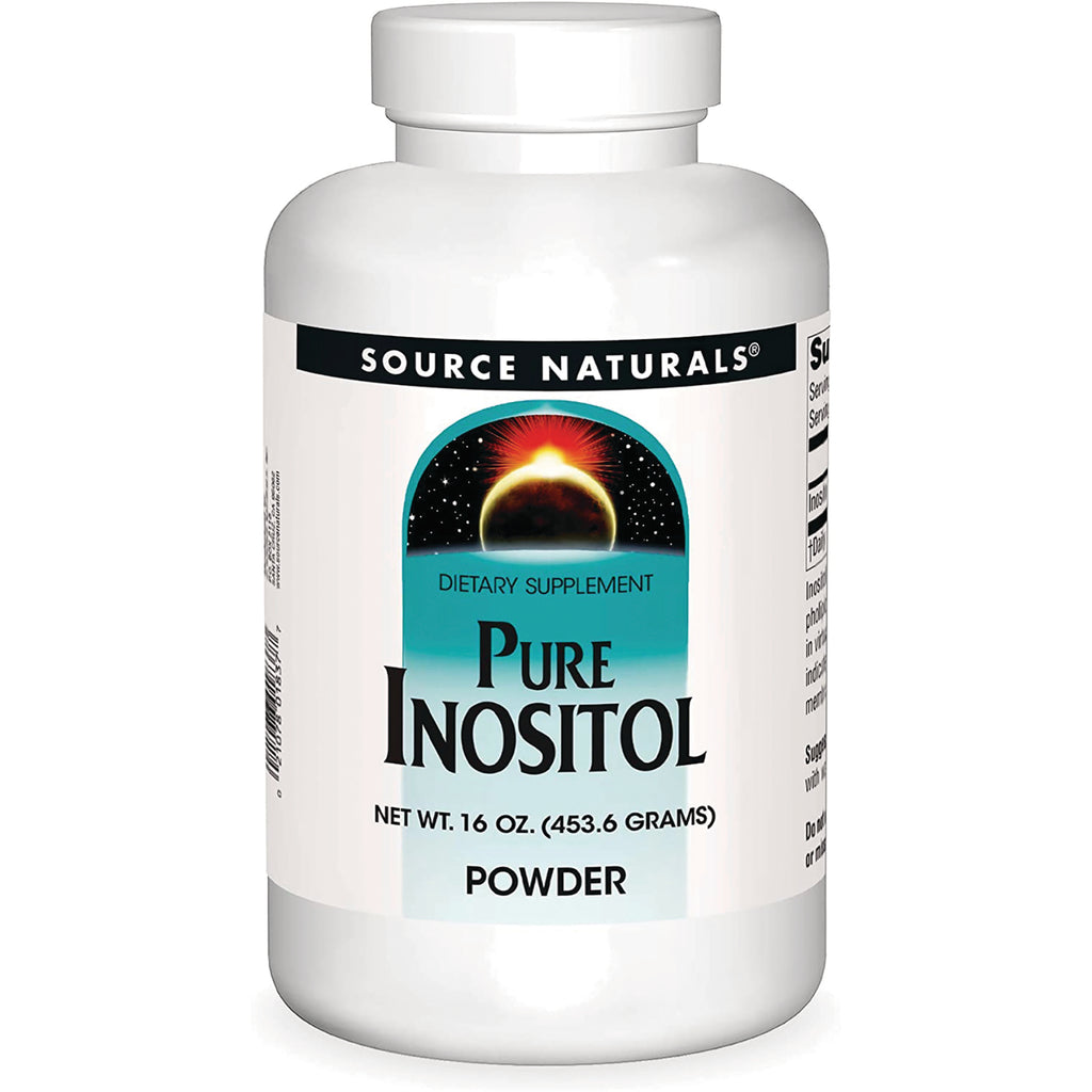 SN799 | Source Naturals Pure Inositol dietary supplement powder, 16 oz (453.6 g) bottle front label - Thumbnail