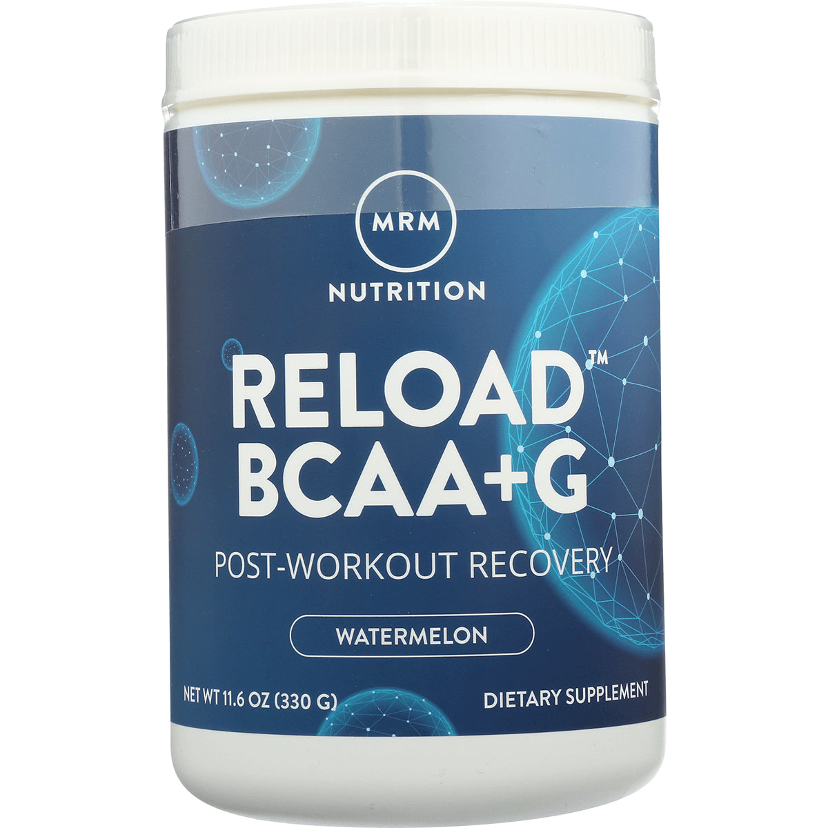 MRM019 | MRM Nutrition Reload BCAA+G post-workout recovery watermelon powder front label