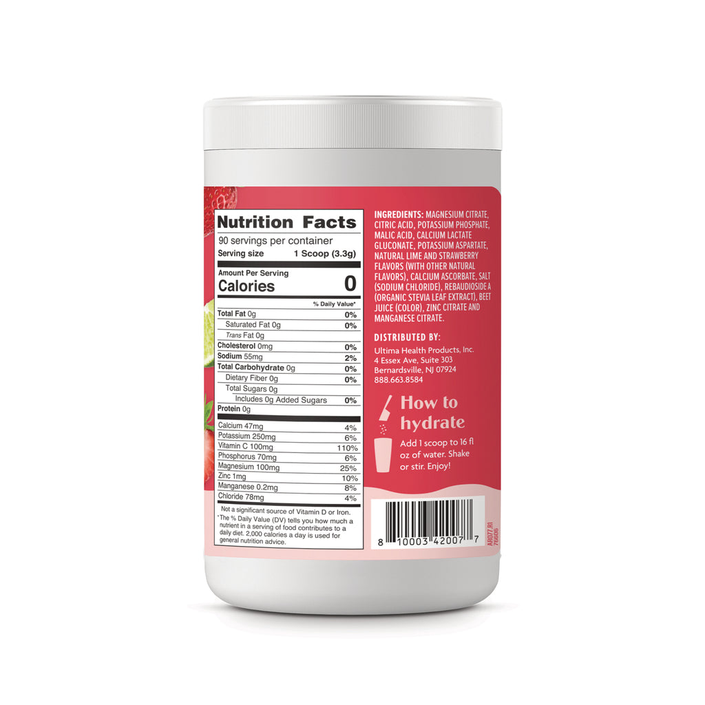 UHP034 | Back label with Nutrition Facts, ingredients, and How to hydrate directions - Thumbnail