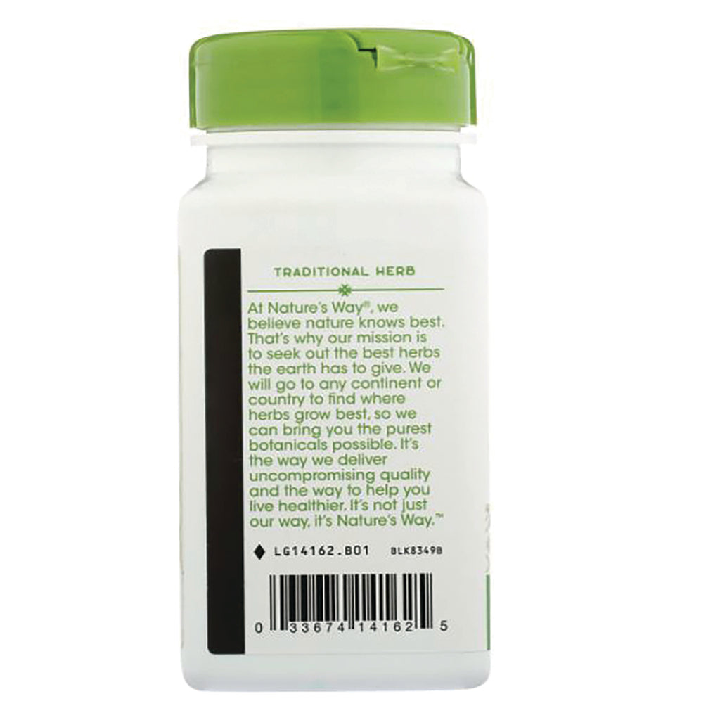 NW946 | back of white supplement bottle with green cap labeled TRADITIONAL HERB with product text and barcode - Thumbnail