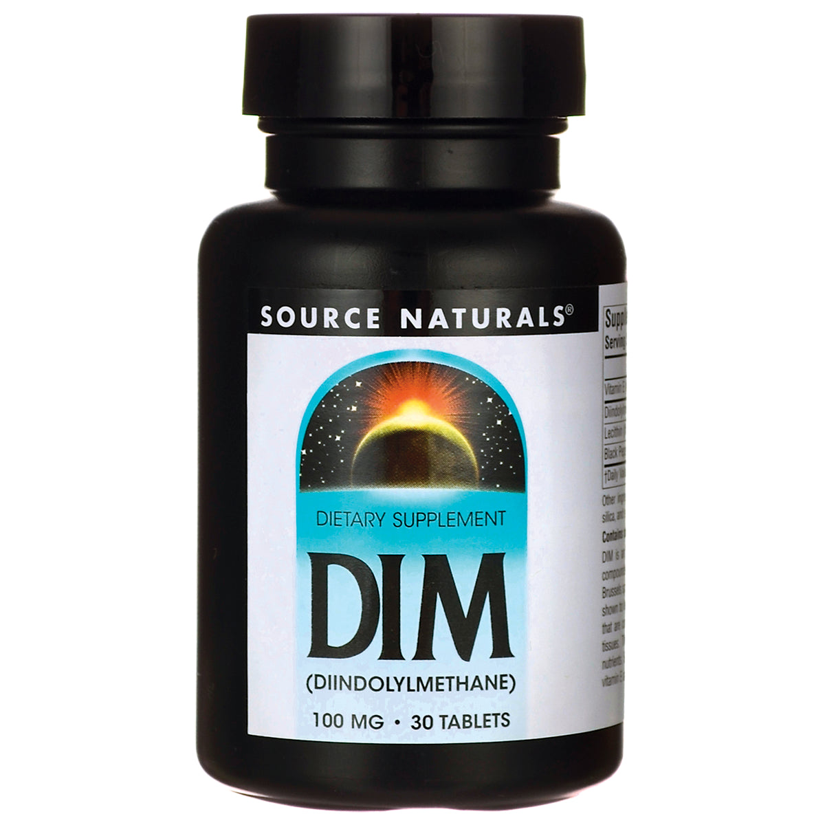 SN893 | Source Naturals DIM (Diindolylmethane) dietary supplement, 100 mg, 30 tablets