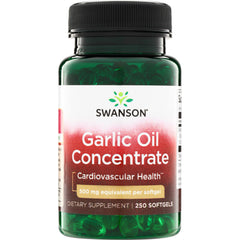 SW393 | Swanson Garlic Oil Concentrate for Cardiovascular Health, 500 mg equivalent per softgel, 250 softgels