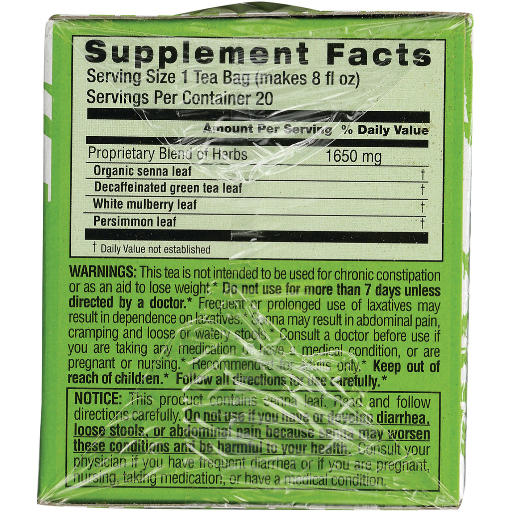 TLT003 | Back label with Supplement Facts, proprietary blend of herbs 1650 mg, warnings and notice - Thumbnail