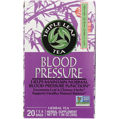 TLT016 | Triple Leaf Tea Blood Pressure herbal tea box, 20 tea bags, Non-GMO Project Verified