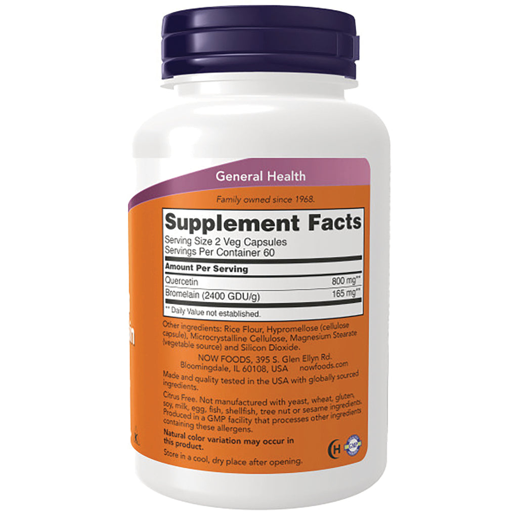 NWF085 | white supplement bottle back showing Supplement Facts label with serving size and ingredient list - Thumbnail