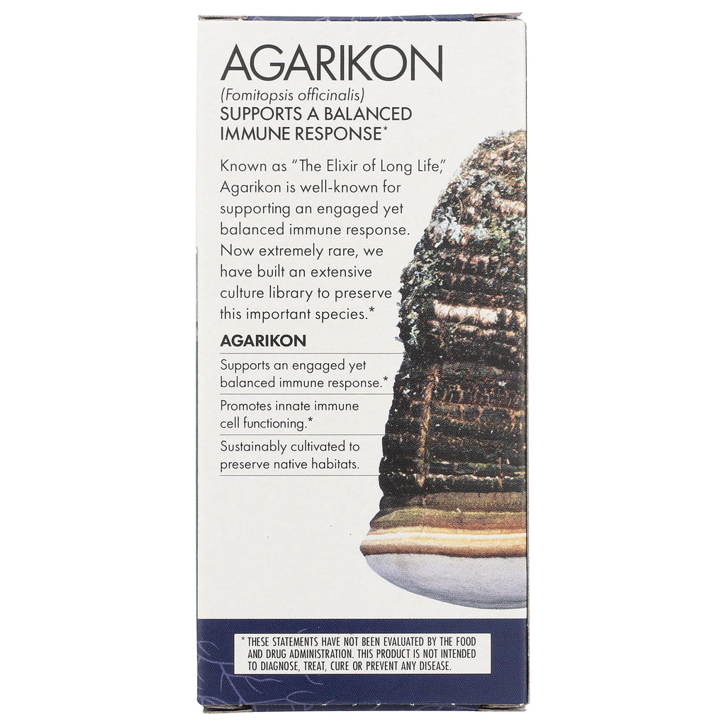 FUN011 | Product infographic of Agarikon box showing mushroom image and text supporting a balanced immune response - Thumbnail