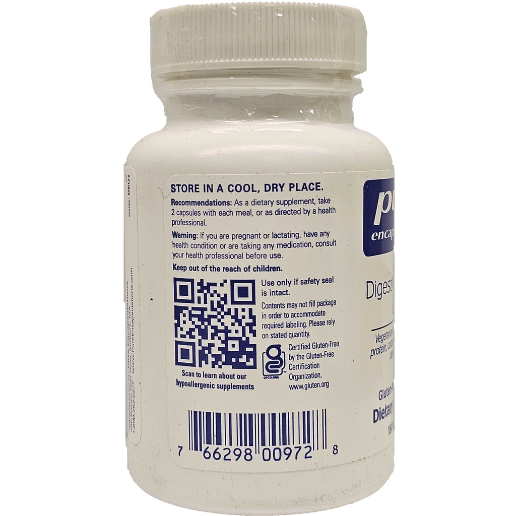 PRN007 | Back of white supplement bottle showing storage instructions, QR code, barcode, and warnings - Thumbnail