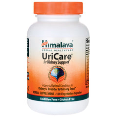 HHH027 | Himalaya UriCare herbal supplement bottle for kidney support, 120 vegetarian capsules, orange cap