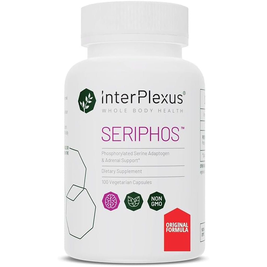 ITP001 | InterPlexus Seriphos dietary supplement bottle, 100 capsules, vegetarian label - Thumbnail