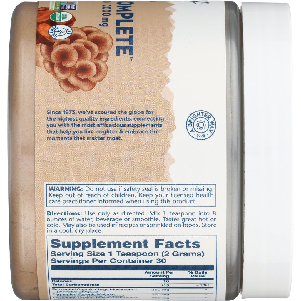 SLR458 | Back label with warning, directions, and Supplement Facts panel (serving size 1 tsp, 30 servings) - Thumbnail
