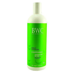 BWC095 | tall white bottle with bright green label reading BWC conditioner rosemary mint tea tree hair and scalp treatment