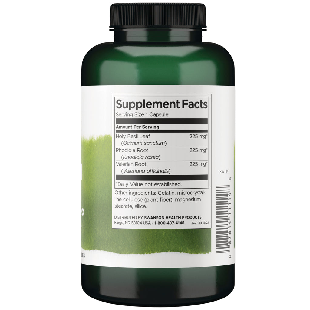 SW1114 | Back label with supplement facts and serving information - Thumbnail