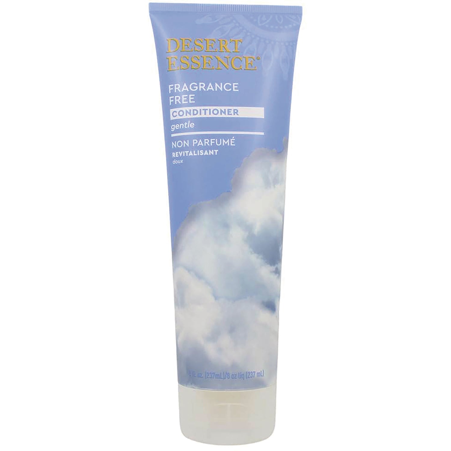 DST018 | Desert Essence fragrance free gentle conditioner tube with cloudy blue label